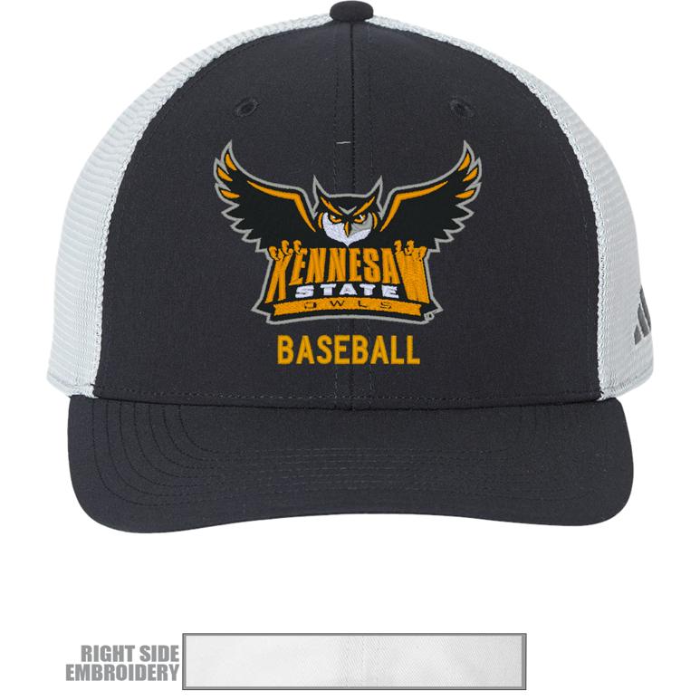 Kennesaw State Owls Structured Adjustable Mesh - Black : adidas : BASEBALL