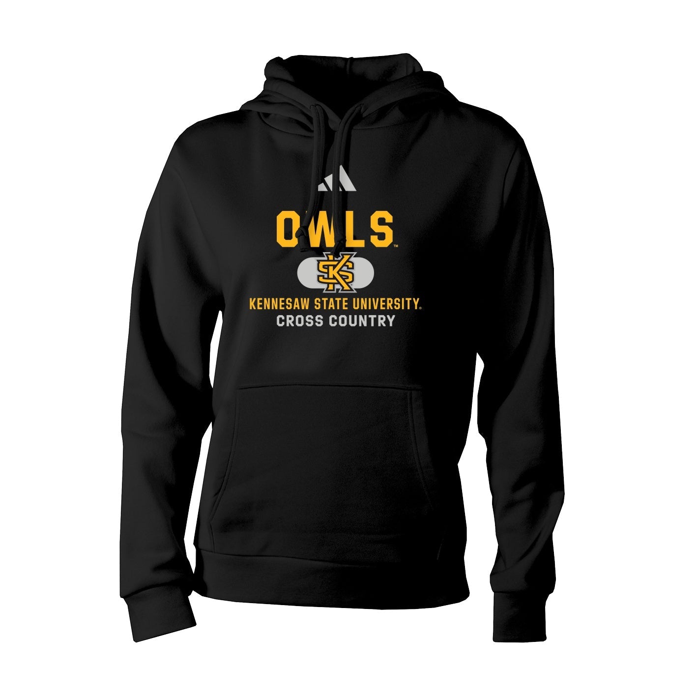 Kennesaw State Owls adidas Women's Fleece Hood - Black : adidas : CROSS COUNTRY