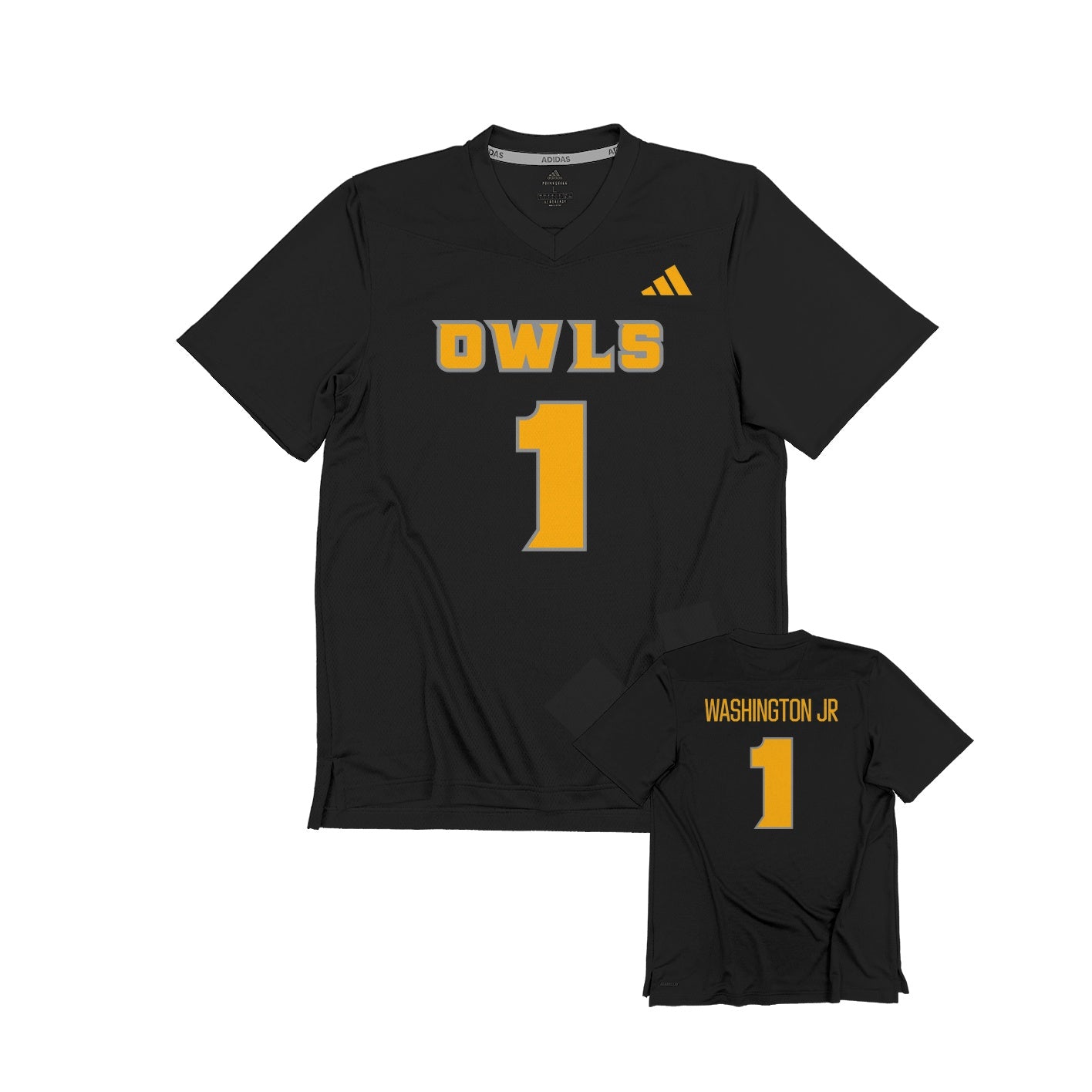 JeRico Washington Jr : adidas Replica Football Jersey - Black