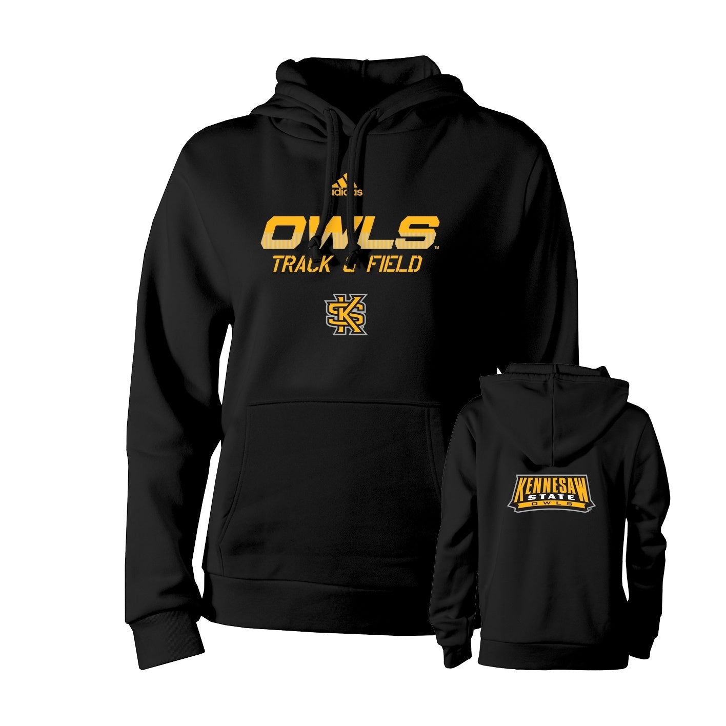 Kennesaw State Owls adidas Women's Fleece Hood - Black : adidas : TRACK & FIELD