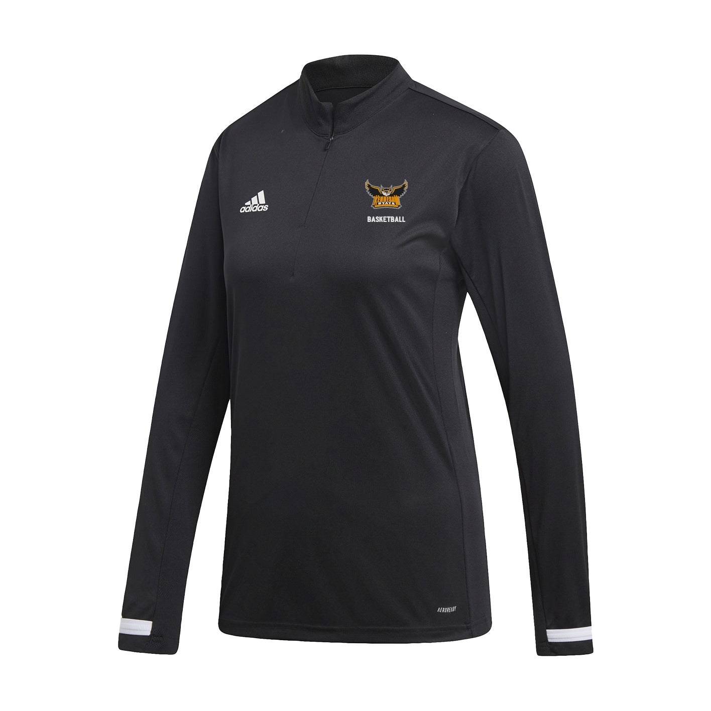 Kennesaw State Owls Women's Team19 1/4 Zip Long Sleeve - Black : adidas : WOMEN'S BASKETBALL