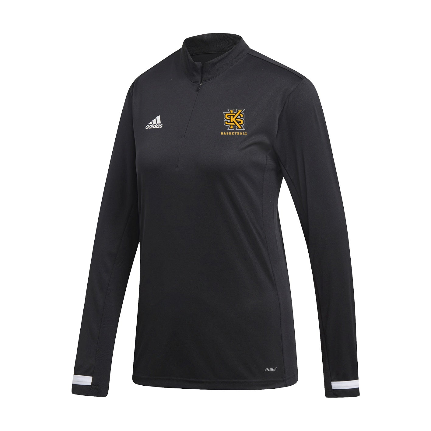Kennesaw State Owls Women's Team19 1/4 Zip Long Sleeve - Black : adidas : WOMEN'S BASKETBALL