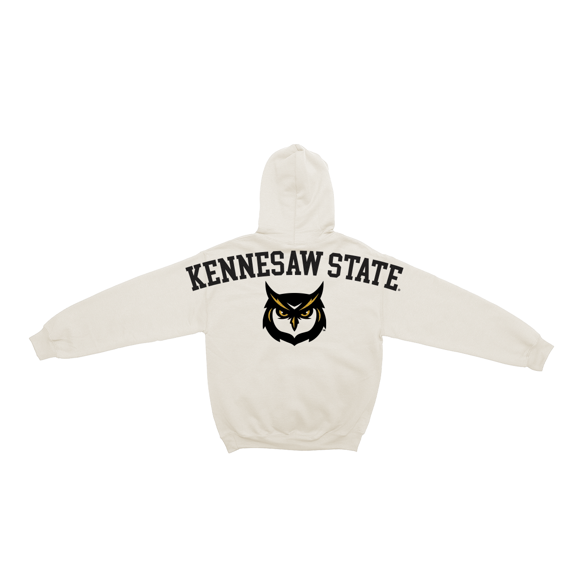 Kennesaw State Owls Bone Chenille Pullover Hoodie