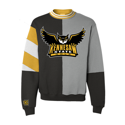Kennesaw State Owls Split Crewneck