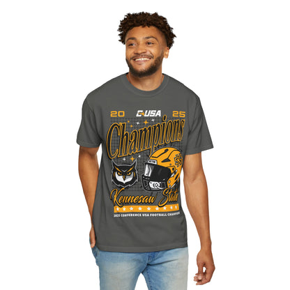 KSU Conference Champs Unisex Garment-Dyed T-shirt - Pepper