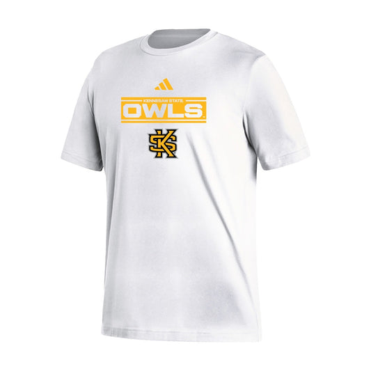 Kennesaw State Owls : Men's Fresh Short Sleeve Tee  - White