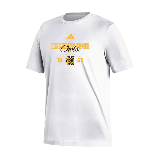 Kennesaw State Owls : Men's Fresh Short Sleeve Tee  - White