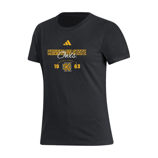 Kennesaw State Owls : Women's Fresh Short Sleeve Tee  - Black