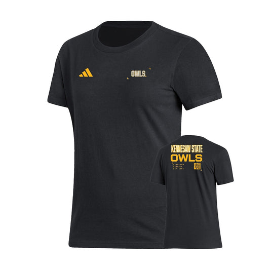 Kennesaw State Owls : Women's Fresh Short Sleeve Tee  - Black