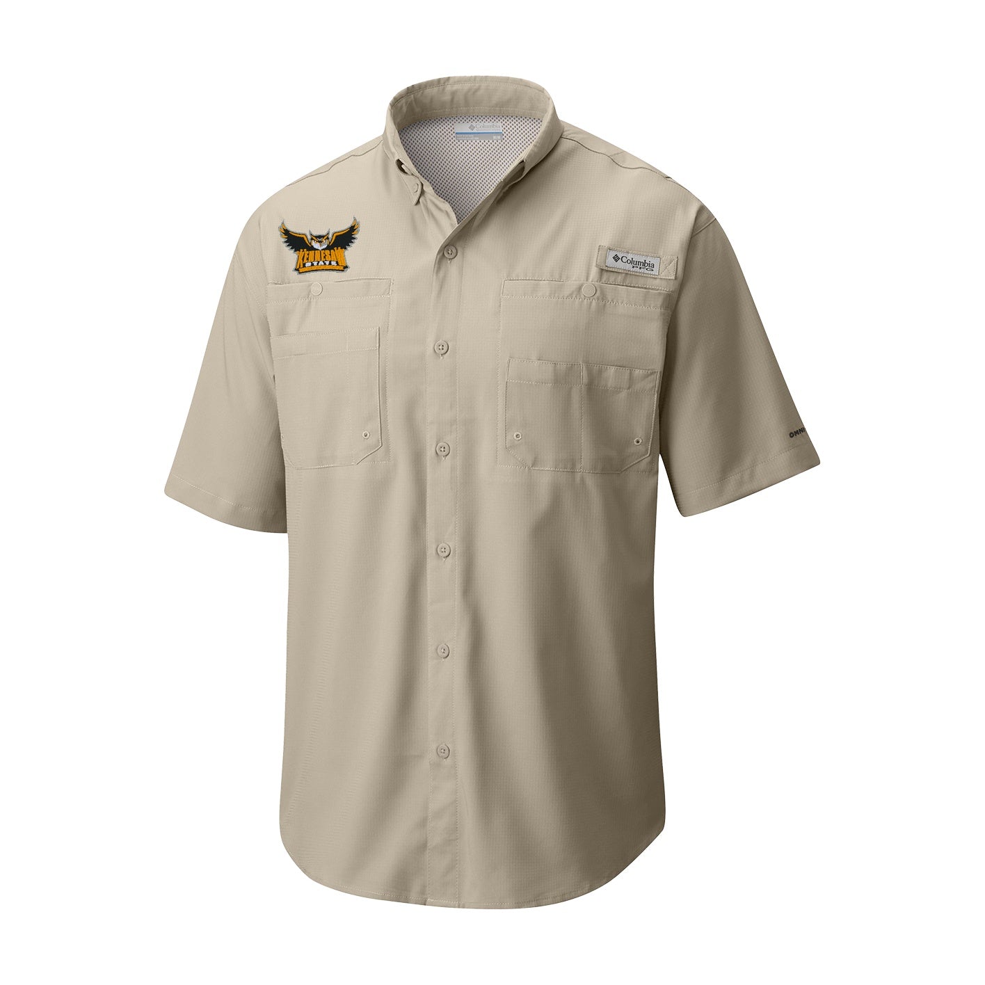 Kennesaw State Owls Men's Tamiami Short Sleeve Shirt - Fossil : Columbia PFG