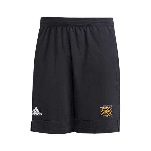 Kennesaw State Owls Men's 9" Heat Ready Woven Shorts  - Black : adidas