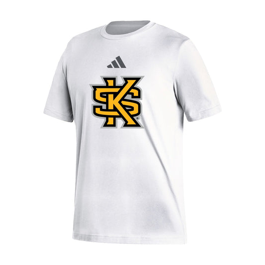 Kennesaw State Owls Men's Fresh Short Sleeve Tee  - White : adidas