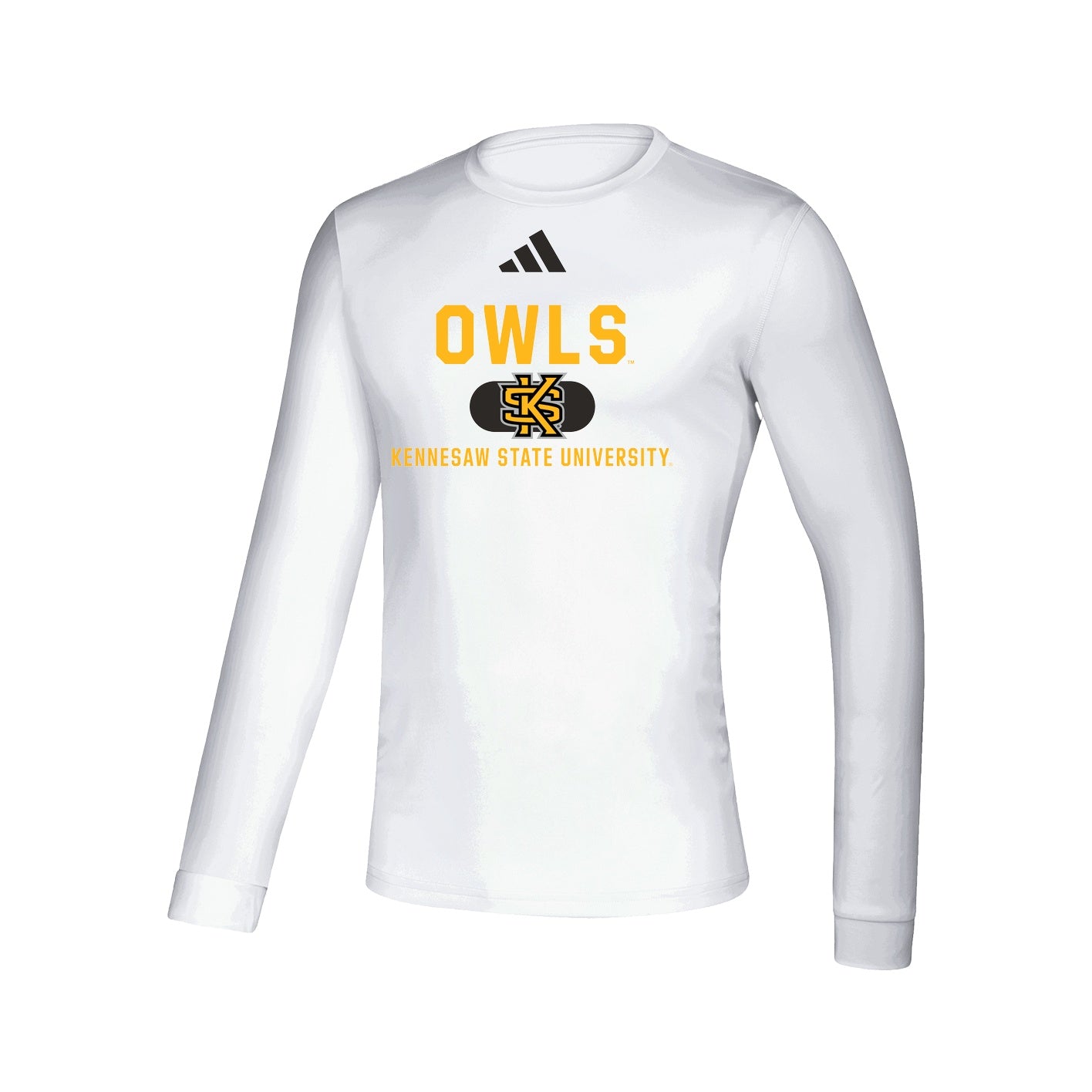 Kennesaw State Owls Creator Long Sleeve Tee - White : adidas