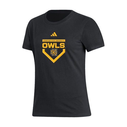 BASEBALL : Women's Fresh Short Sleeve Tee  - Black