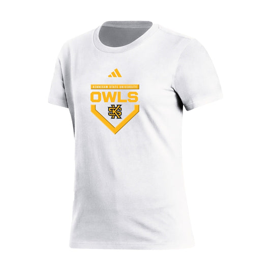 BASEBALL : Women's Fresh Short Sleeve Tee  - White