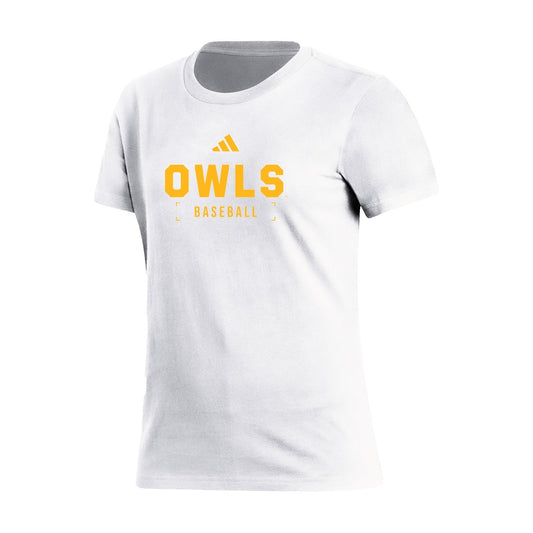 BASEBALL : Women's Fresh Short Sleeve Tee  - White