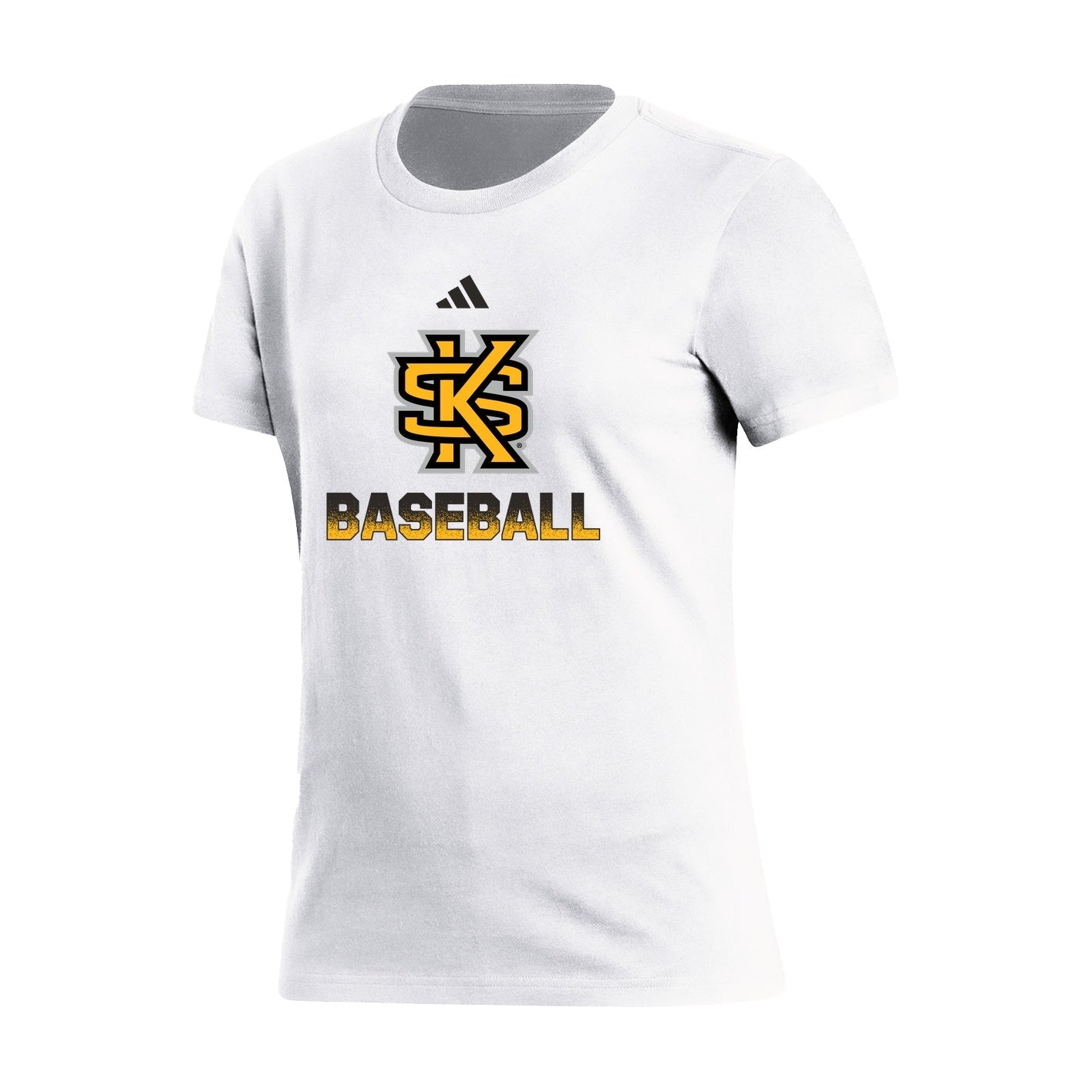 BASEBALL : Women's Fresh Short Sleeve Tee  - White