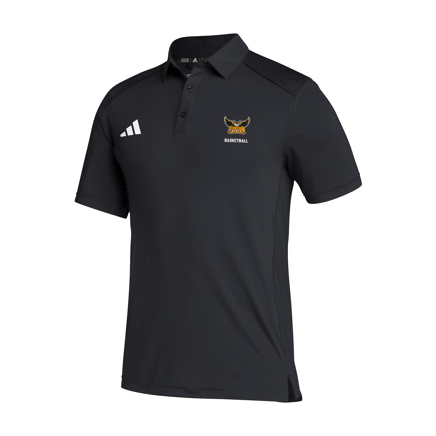 Kennesaw State Owls Men's Classic Polo - Black : adidas : MEN'S BASKETBALL