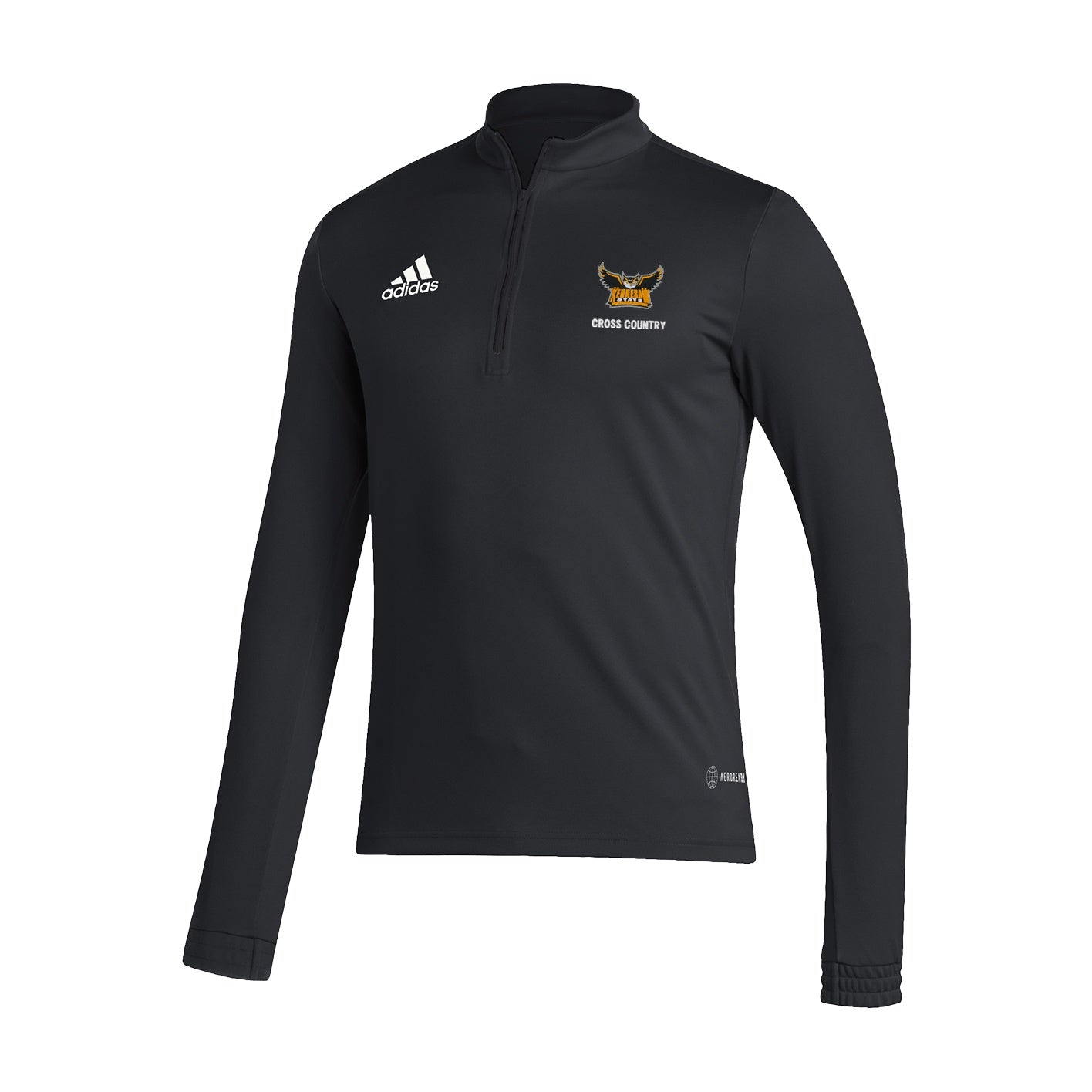 Kennesaw State Owls Men's Entrada22 Training 1/4 Zip  - Black  : adidas : CROSS COUNTRY