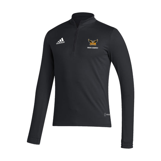 Kennesaw State Owls Men's Entrada22 Training 1/4 Zip  - Black  : adidas : CROSS COUNTRY