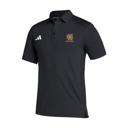 Kennesaw State Owls Men's Classic Polo - Black : adidas : CROSS COUNTRY