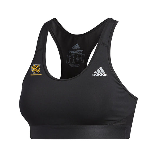 Kennesaw State Owls Womens Alphaskin Bra - Black  : adidas : CROSS COUNTRY