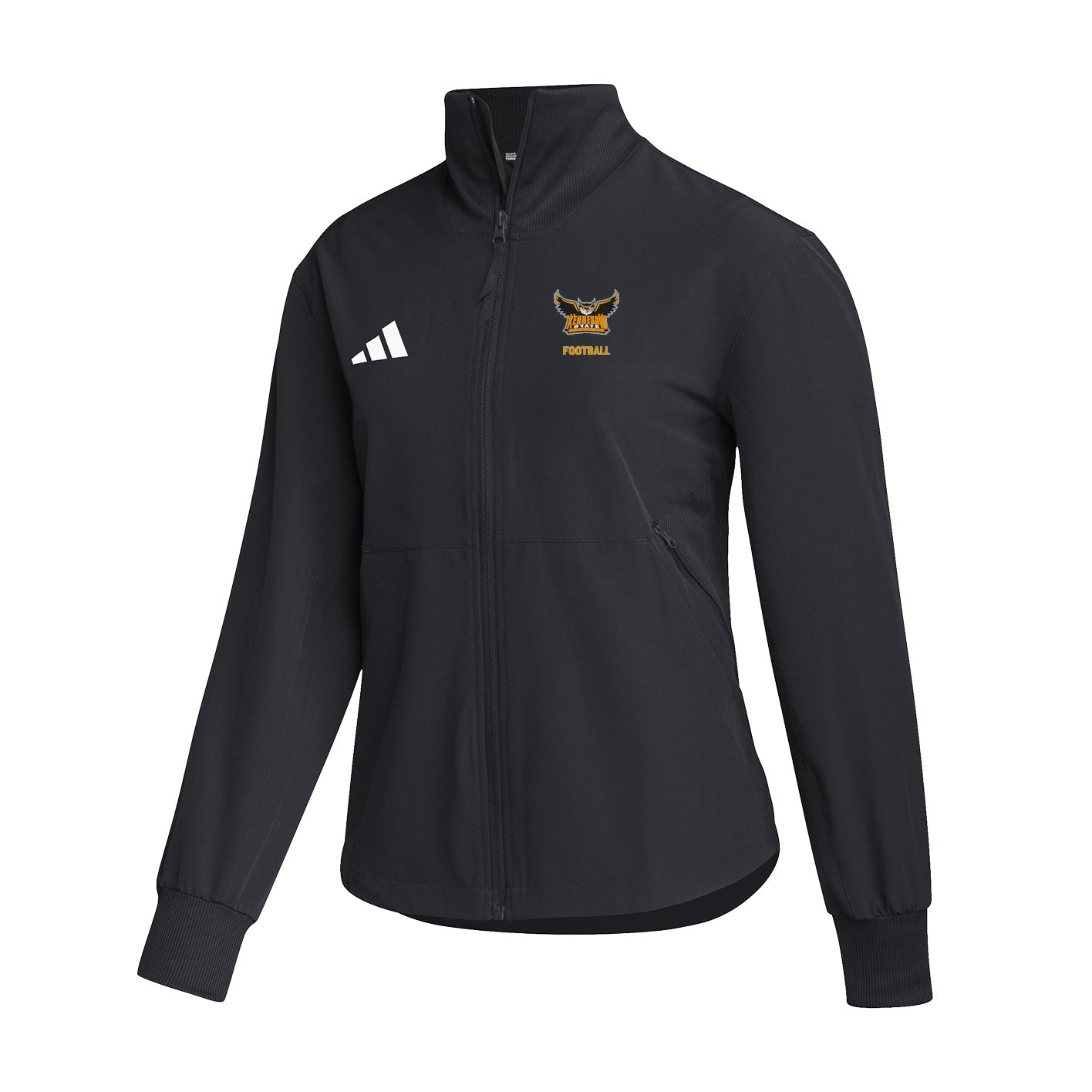 Kennesaw State Owls Women's Travel Woven Jacket  - Black : adidas : FOOTBALL