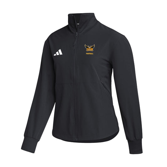 Kennesaw State Owls Women's Travel Woven Jacket  - Black : adidas : FOOTBALL