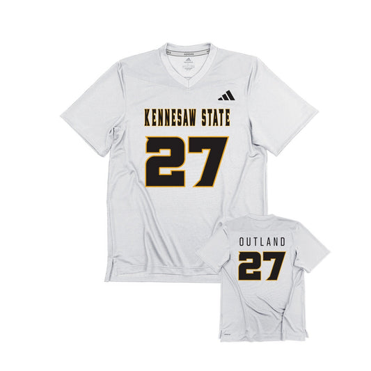 Clarence Outland : adidas Replica Football Jersey - White