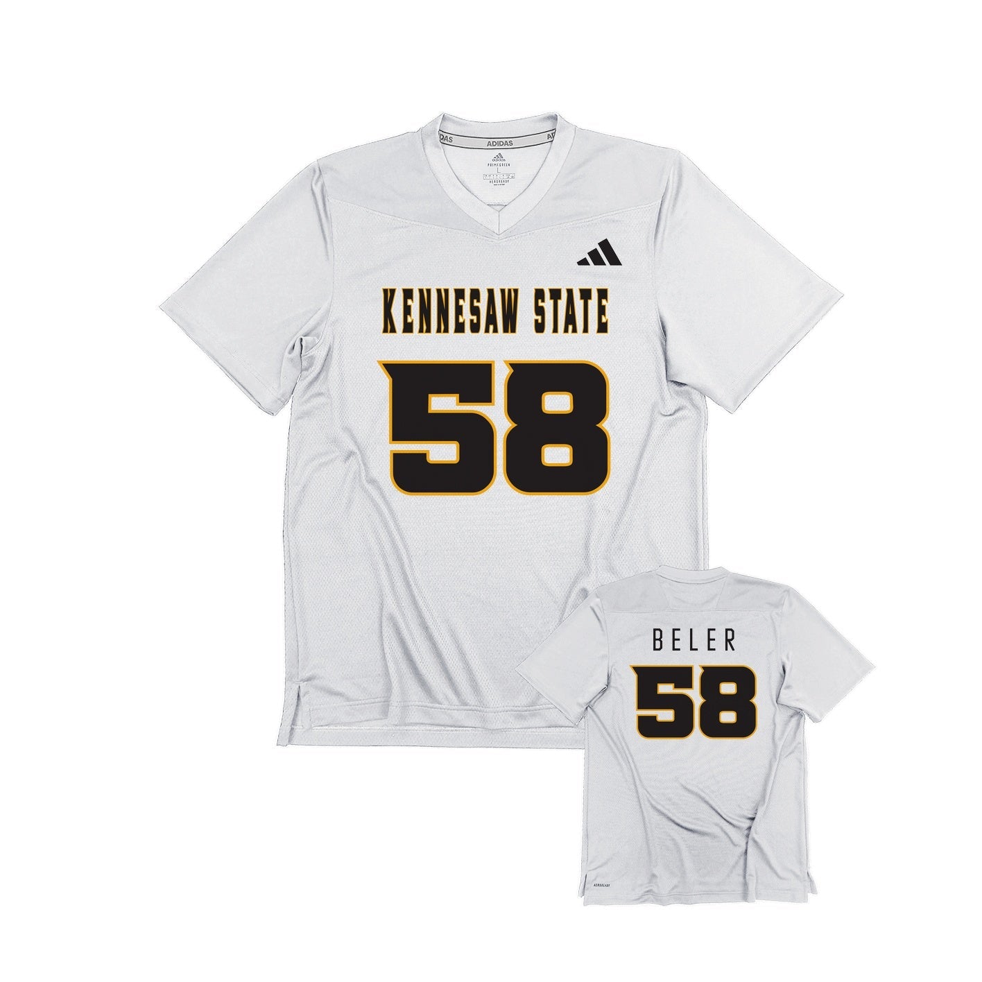 Khary Beler : adidas Replica Football Jersey - White