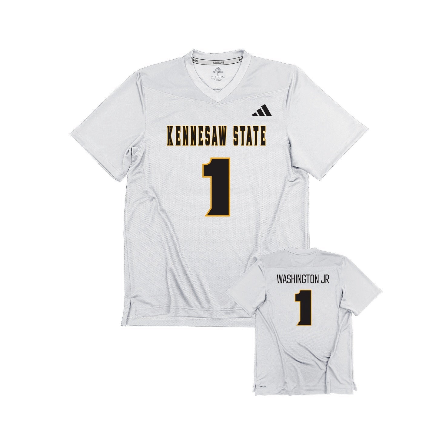 JeRico Washington Jr : adidas Replica Football Jersey - White