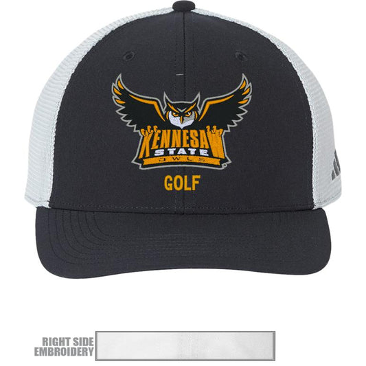 Kennesaw State Owls Structured Adjustable Mesh - Black  : adidas : GOLF