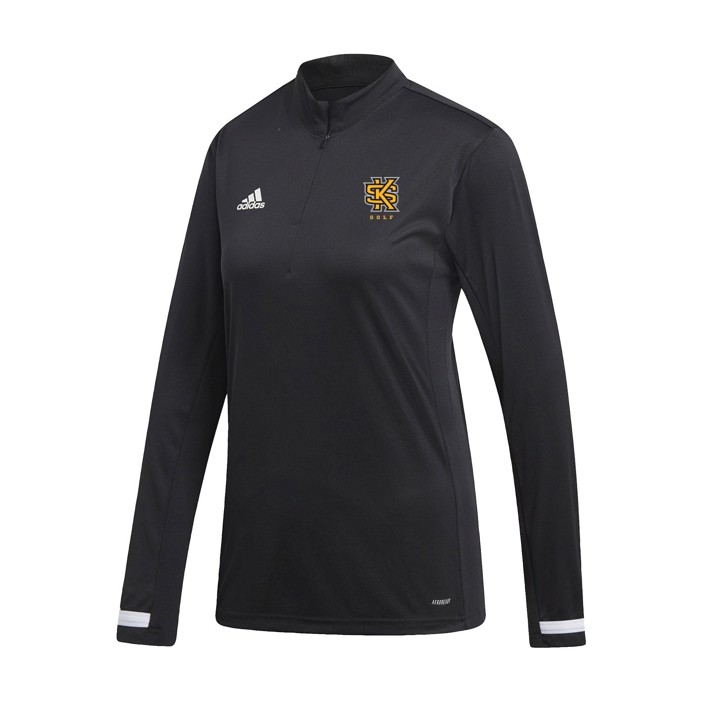 Kennesaw State Owls Women's Team19 1/4 Zip Long Sleeve - Black : adidas : GOLF