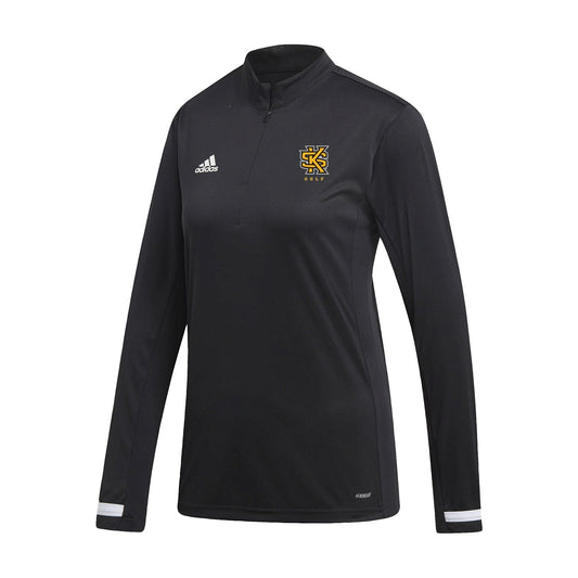 Kennesaw State Owls Women's Team19 1/4 Zip Long Sleeve - Black : adidas : GOLF