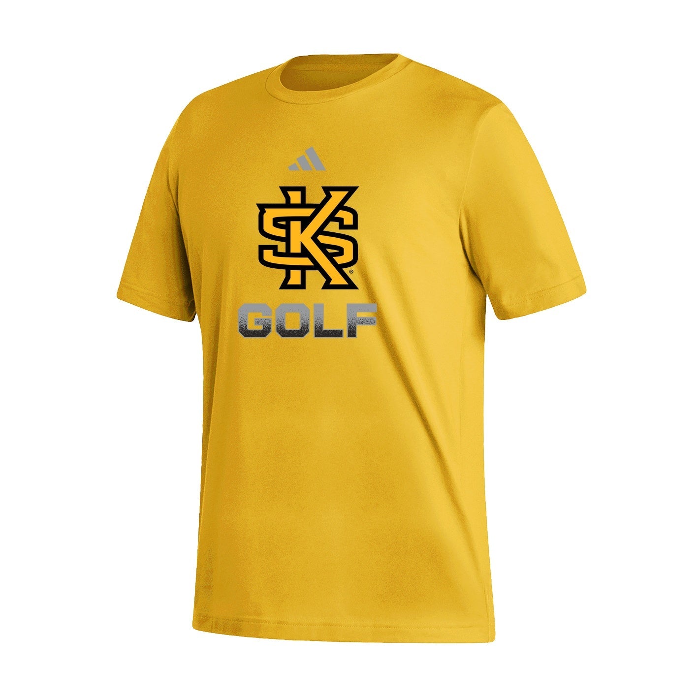 Kennesaw State Owls Men's Fresh Short Sleeve Tee  - Collegiate Gold : adidas : GOLF
