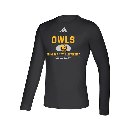 Kennesaw State Owls Creator Long Sleeve Tee - Black : adidas : GOLF