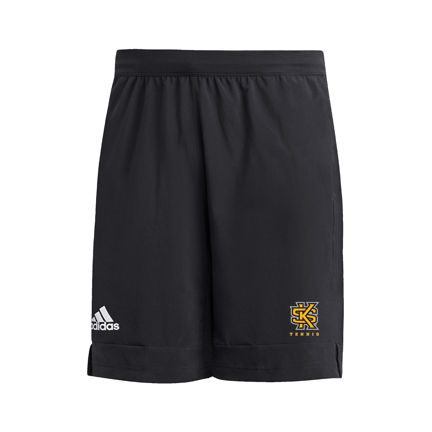 Kennesaw State Owls Men's 9" Heat Ready Woven Shorts  - Black : adidas : TENNIS