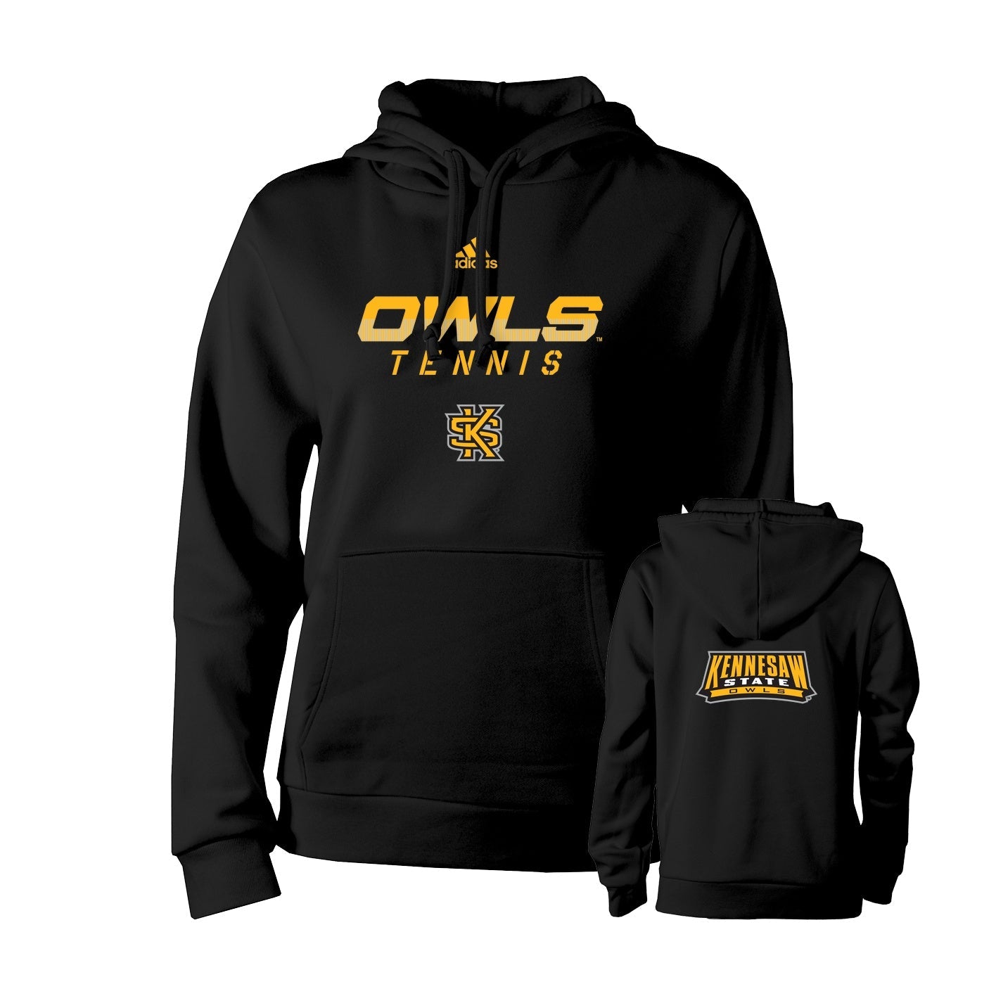 Kennesaw State Owls adidas Women's Fleece Hood - Black : adidas : TENNIS