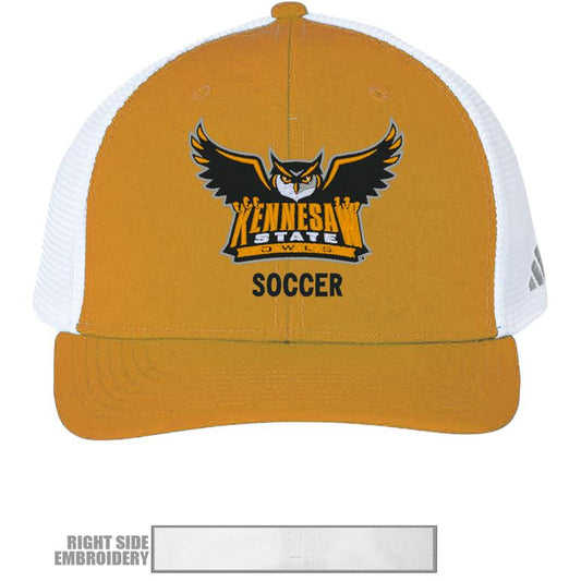 Kennesaw State Owls Structured Adjustable Mesh - Collegiate Gold  : adidas : SOCCER