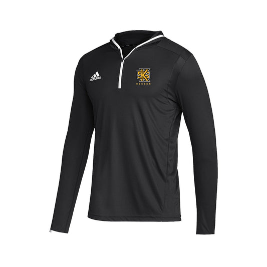 Kennesaw State Owls Men's Team Issue Hooded Long Sleeve Tee - Black : adidas : SOCCER