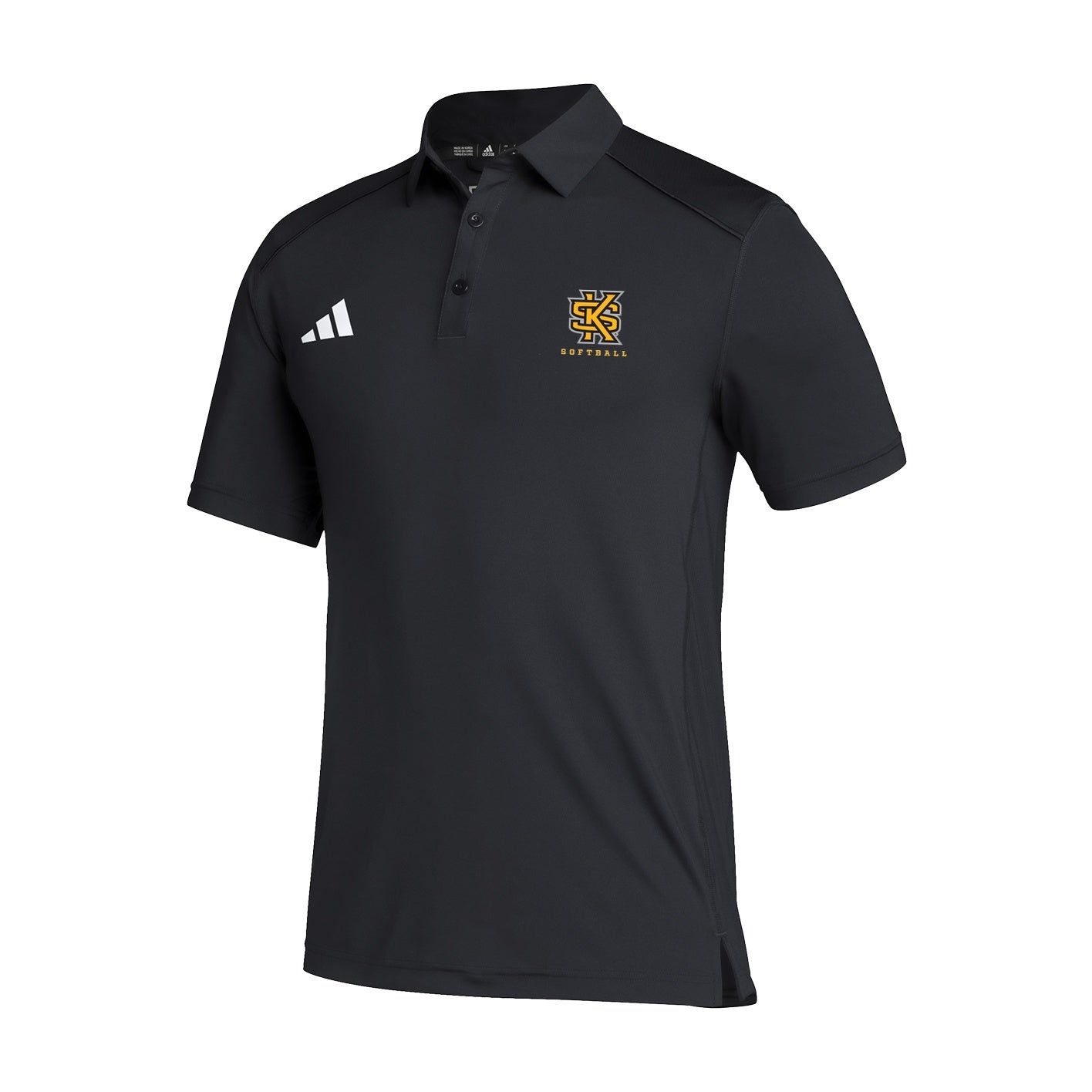 Kennesaw State Owls Men's Classic Polo - Black : adidas : SOFTBALL
