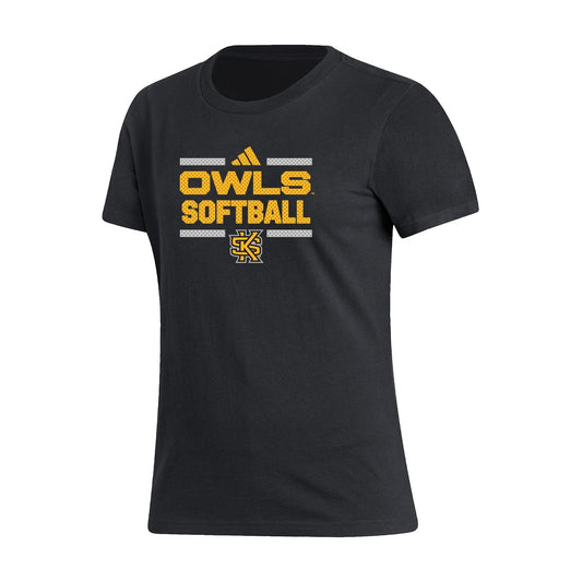 SOFTBALL : Women's Fresh Short Sleeve Tee  - Black