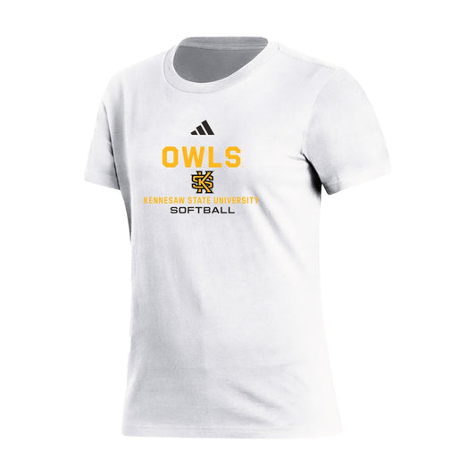 SOFTBALL : Women's Fresh Short Sleeve Tee  - White