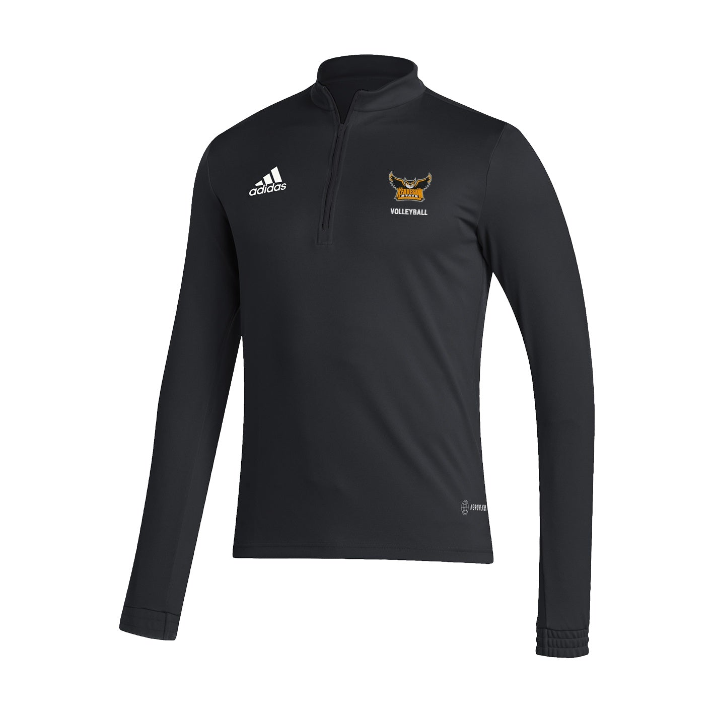 Kennesaw State Owls Men's Entrada22 Training 1/4 Zip  - Black  : adidas : VOLLEYBALL