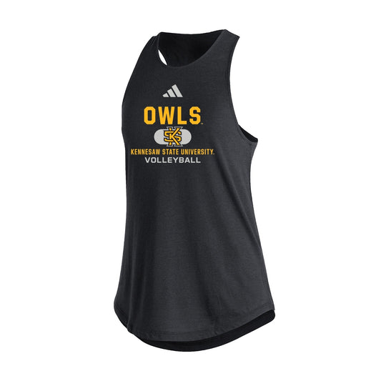 Kennesaw State Owls Women's Fashion Tank  - Black : adidas : VOLLEYBALL