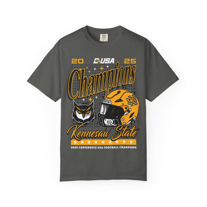 KSU Conference Champs Unisex Garment-Dyed T-shirt - Pepper