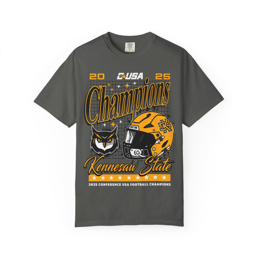 KSU Conference Champs Unisex Garment-Dyed T-shirt - Pepper