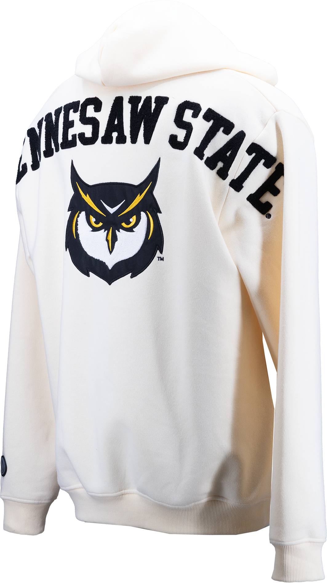 Kennesaw State Owls Bone Chenille Pullover Hoodie
