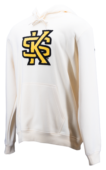 Kennesaw State Owls Bone Chenille Pullover Hoodie
