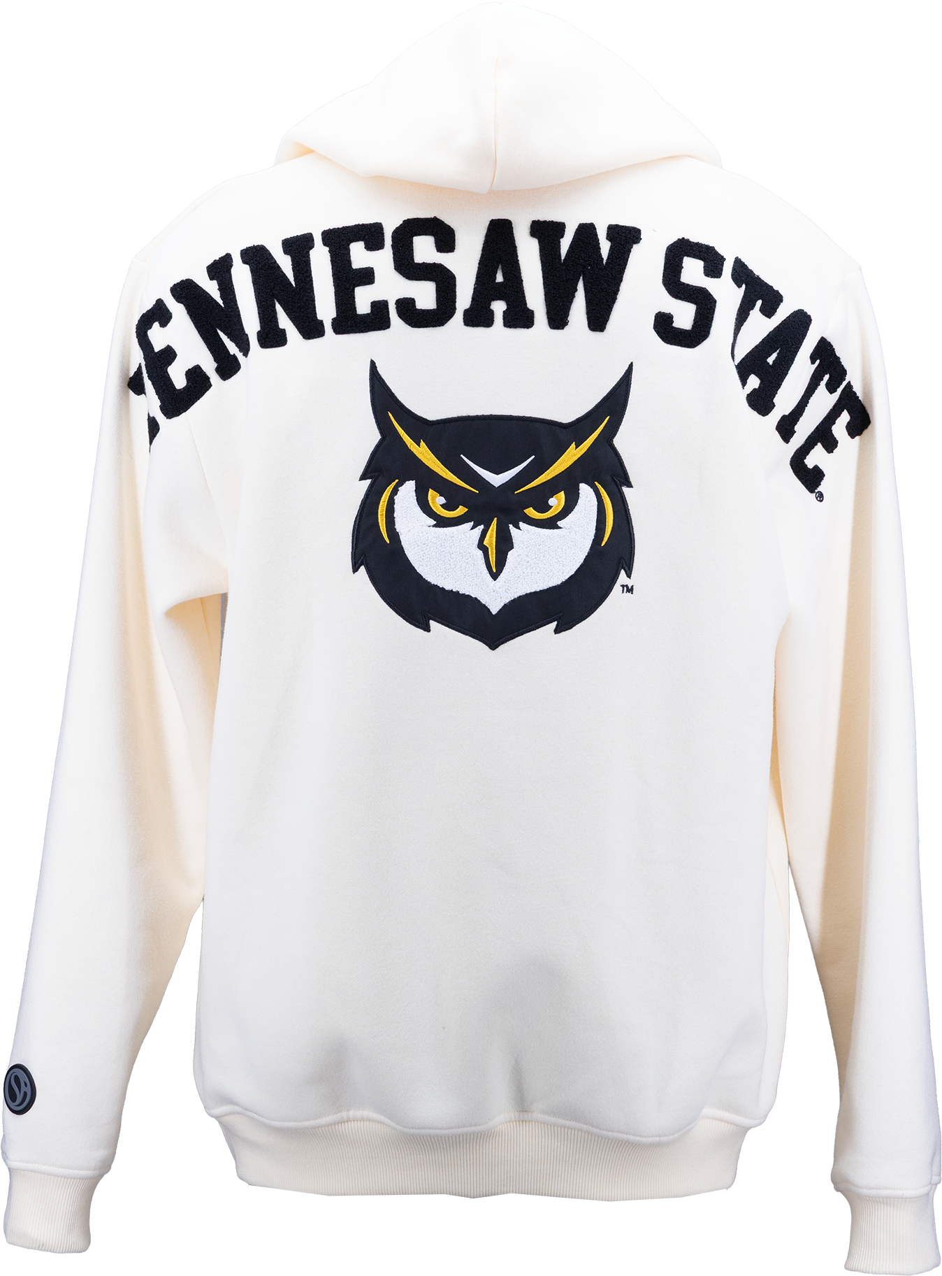 Kennesaw State Owls Bone Chenille Pullover Hoodie